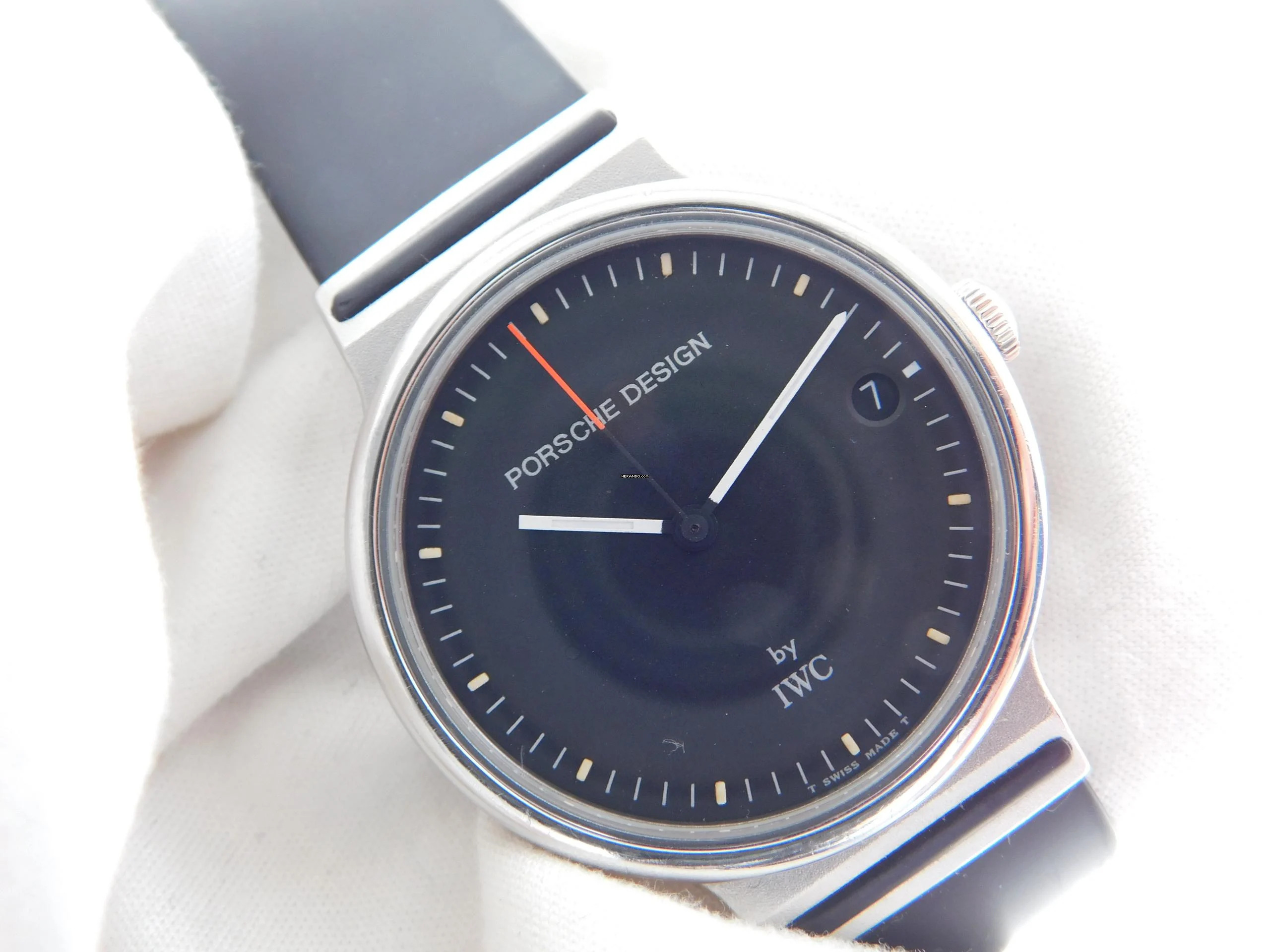 IWC Porsche Design Stahl Ref 3320 Rarität aus den 80 ern 32 mm Sportivo </h1>