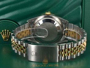 Thumbnail von Rolex Datejust 36 16233 Gold Dial With Big Diamonds - Full Set </h1>