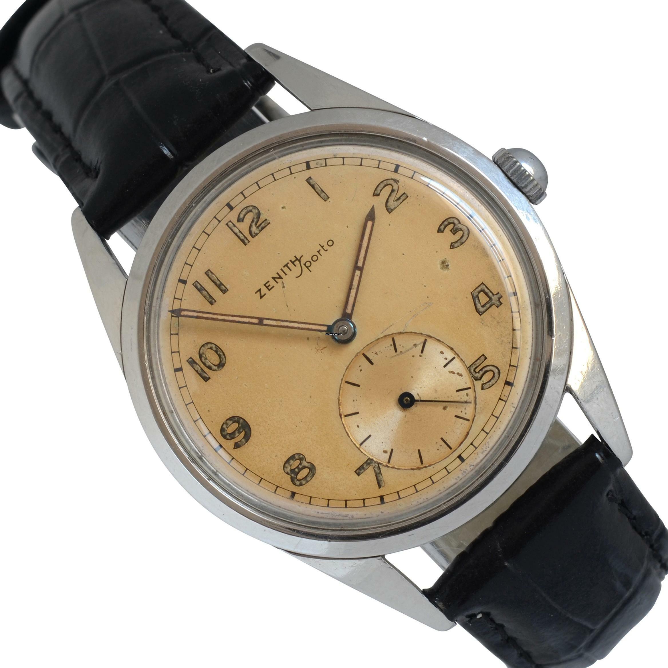 Zenith Sporto Classic caliber 40T champagne dial 1960's </h1>