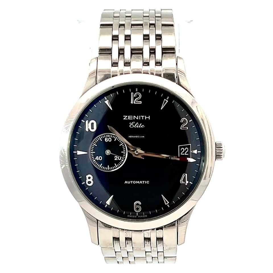 Zenith Elite Automatic 37mm Steel Watch </h1>