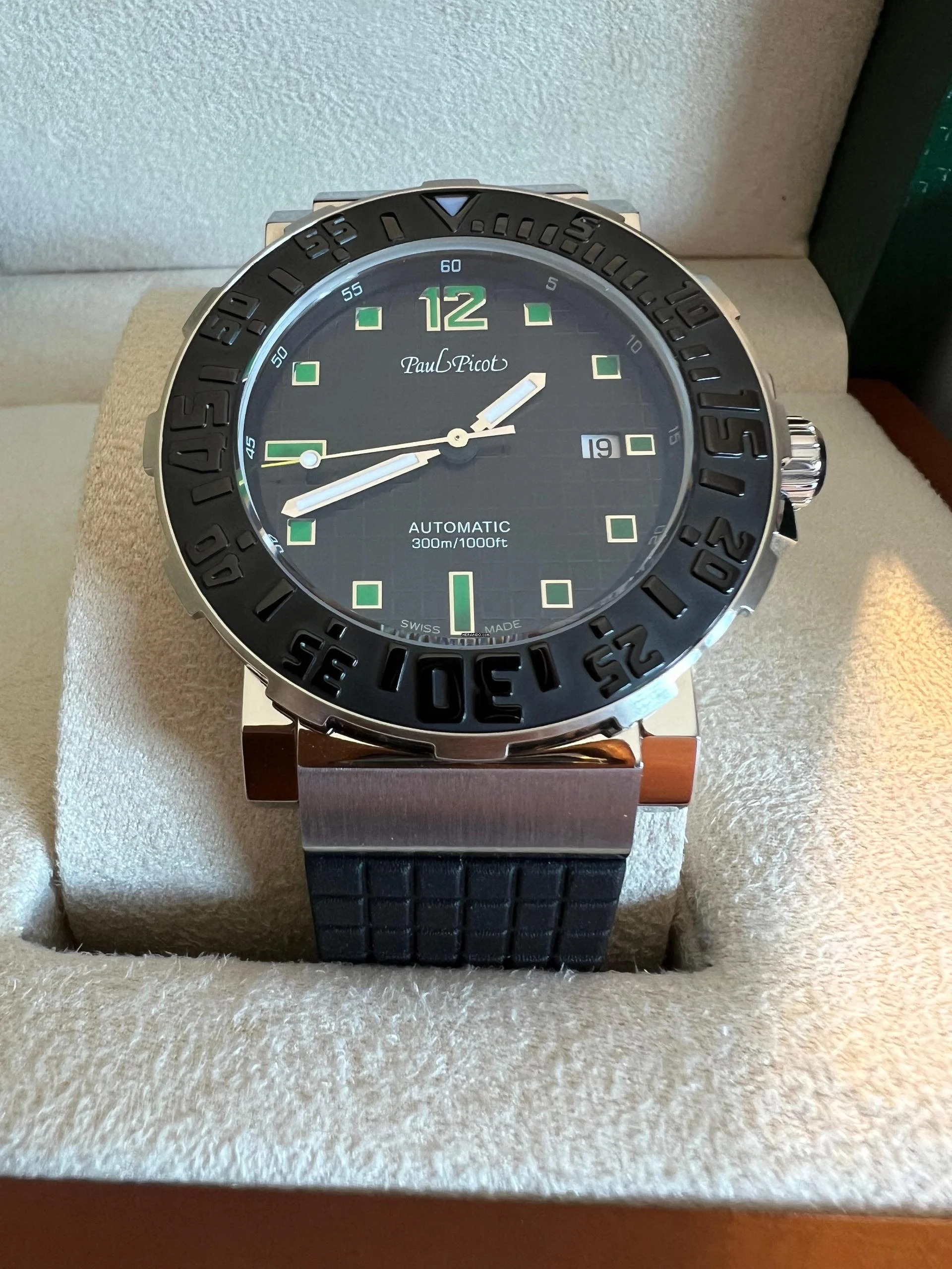 Paul Picot C-Type 43 mm Plongeur Date Fabrikneu Sofort Lieferbar