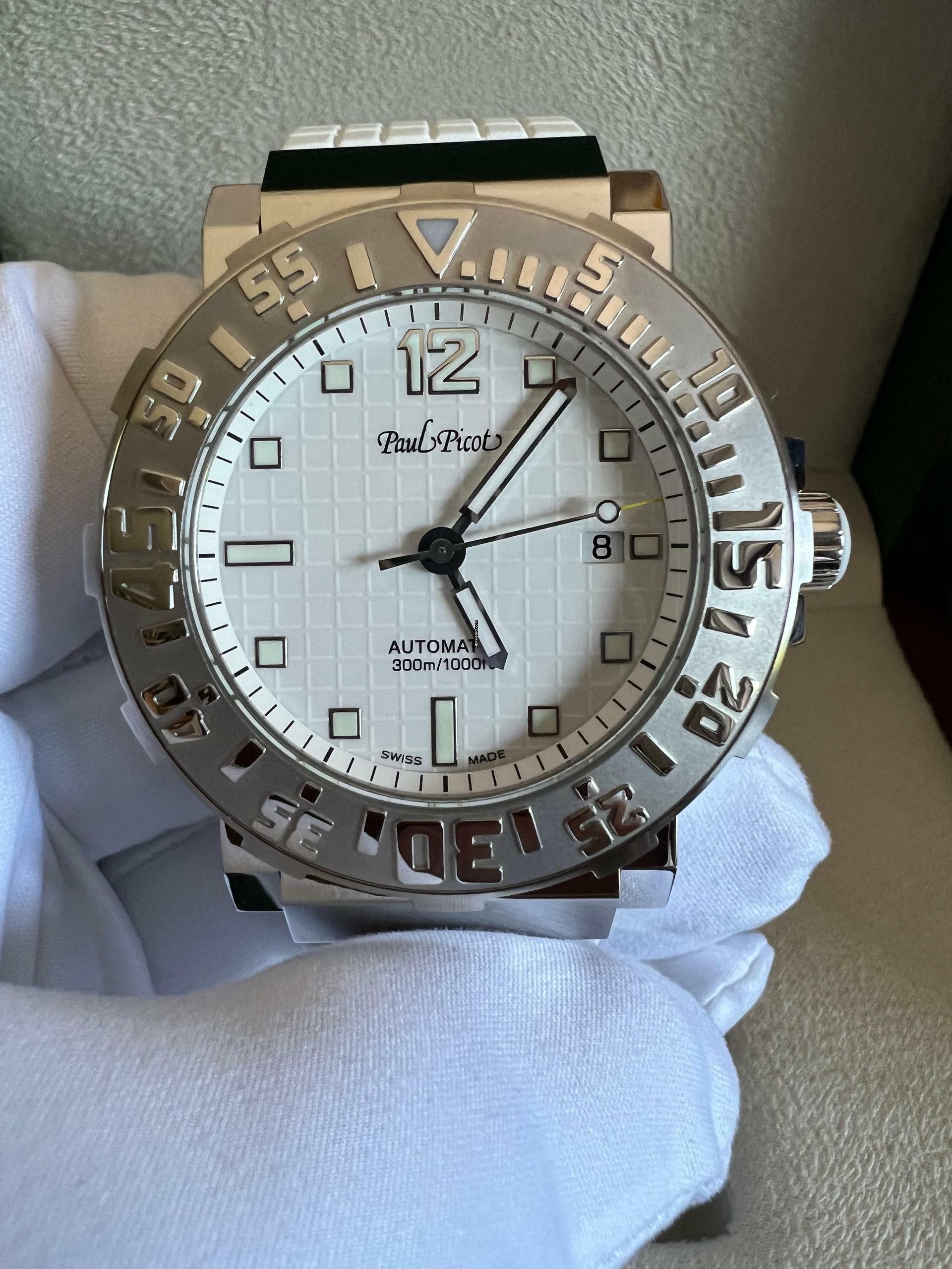 Paul Picot C-Type 43 mm Plongeur Date Fabrikneu Sofort Lieferbar