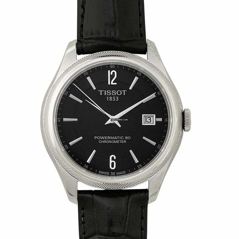Tissot Ballade Powermatic 80 COSC T108.408.16.057.00 - T-Classic Ballade Powermatic 80 Cosc Automatic Black Dial Men's Watch </h1>