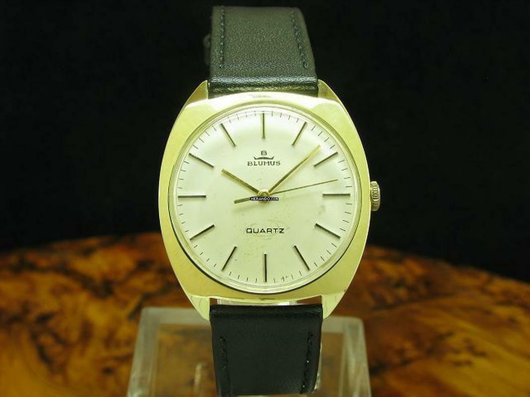 Blumus 14kt 585 Gold Gelbgold Herrenuhr </h1>