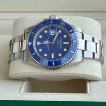 Thumbnail von Rolex Submariner Date 116619LB diamond dial 2016 Eu blau blue diamant TOP </h1>