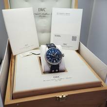 Thumbnail von IWC Große Fliegeruhr Pilot 5002 PLATINUM-DIAL Stahl/Leder UNIKAT Box+Papiere </h1>