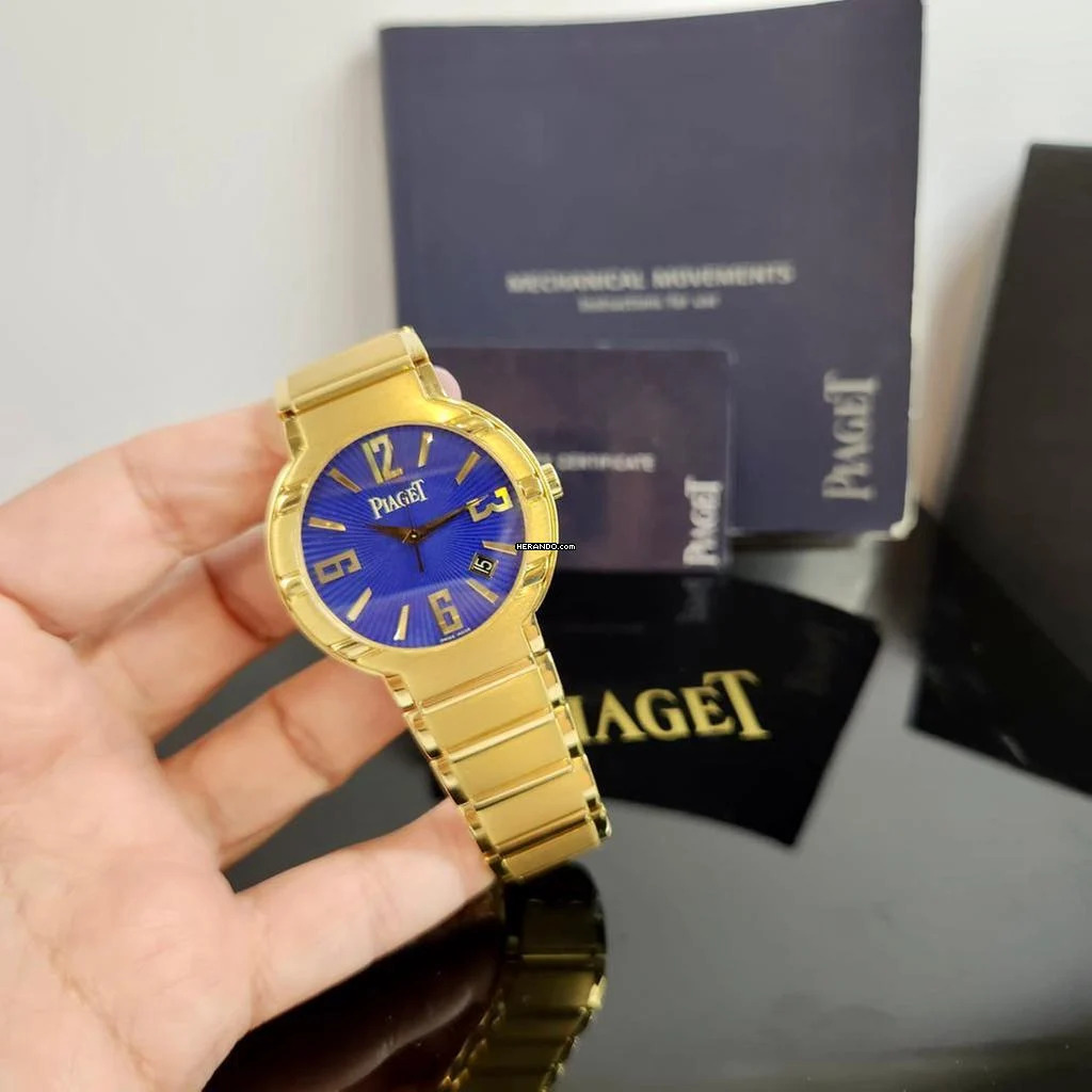 Piaget Polo Special Edition Full Gold Blue Dial 38mm Automatico Completo