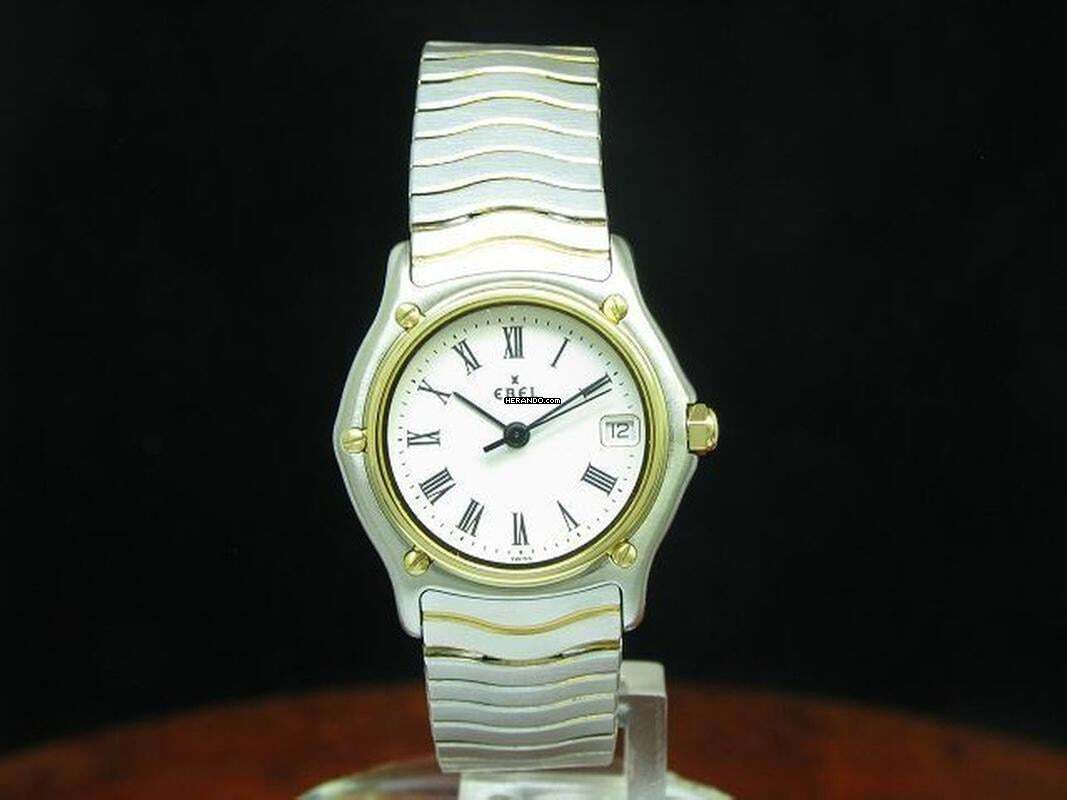 Ebel Sport Classic 18kt 750 Gold / Edelstahl Damenuhr Mit Datum / Ref 1087121 </h1>