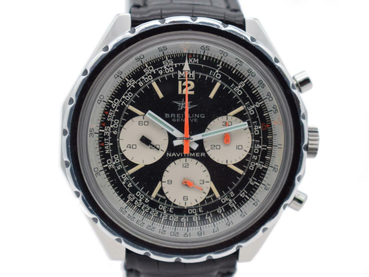 Breitling Navitimer Stahl Herrenuhr / Vintage Armbanduhr / Ref 816 / 47mm </h1>