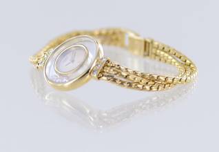 Thumbnail von Chopard Happy Diamonds Klassiker 18K Gold Lady Goldband Luxus Top