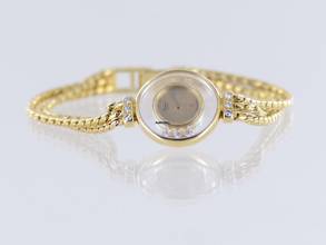 Thumbnail von Chopard Happy Diamonds Klassiker 18K Gold Lady Goldband Luxus Top