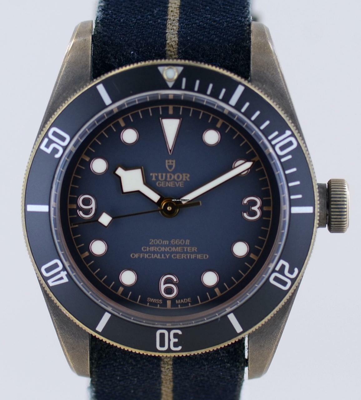 Tudor Black Bay Bronze grey Dial Top LC100 Cool 2021 B+P Textilband </h1>