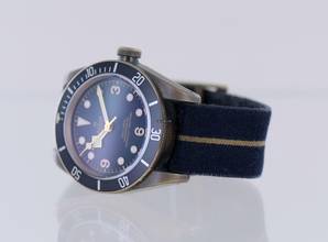 Thumbnail von Tudor Black Bay Bronze grey Dial Top LC100 Cool 2021 B+P Textilband </h1>