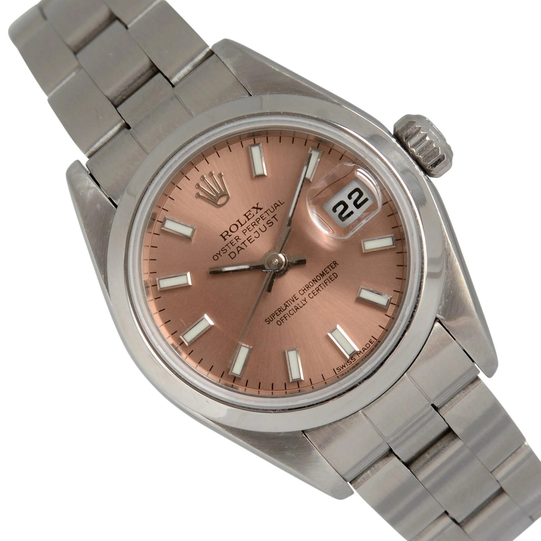 Rolex Oyster Perpetual Lady Date Datejust 69160 Ladies 26MM Salmon dial </h1>