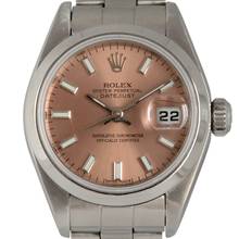 Thumbnail von Rolex Oyster Perpetual Lady Date Datejust 69160 Ladies 26MM Salmon dial </h1>