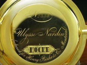 Thumbnail von Ulysse Nardin 18kt 750 Gold Savonette Taschenuhr Minuten Repetition </h1>