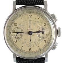 Thumbnail von Omega Classic Chronograph CK 987 Staybrite silver dial caliber 33.3 CHRO 1941’s </h1>