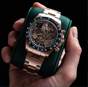 Rolex Artisans de Genève [NEW] “La Blausee” Skeletonized Rose Gold Daytona