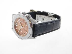 Thumbnail von Chopard Alpine Eagle St Moritz Herrenuhr Lachsblatt mit Krokoband im Top Zustand