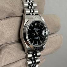 Thumbnail von Rolex Oyster Perpetual Lady Date 69160 Ladies 26MM black dial Full Set 1997's