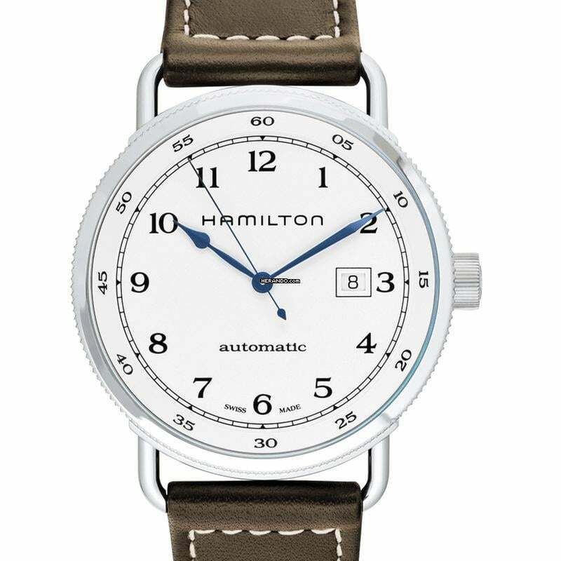 Hamilton Khaki Navy Pioneer H77715553 - Khaki Navy Automatic Silver Dial Stainless Steel Men's Watch </h1>