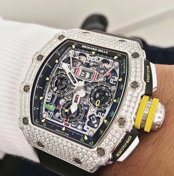 Richard Mille [NEW] RM 11-03 White Gold Full Set Diamonds Mens Watch