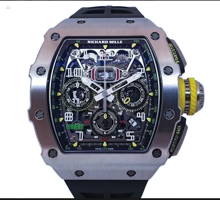 Richard Mille [NEW] RM 11-03 Titanium Automatic Flyback Chronograph Facelift