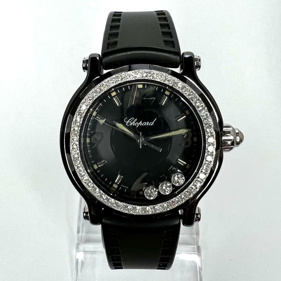 Chopard LMD EDIT. Quartz Steel 38mm 3 Floating DIAMONDS + 1.15TCW Diamond Watch </h1>