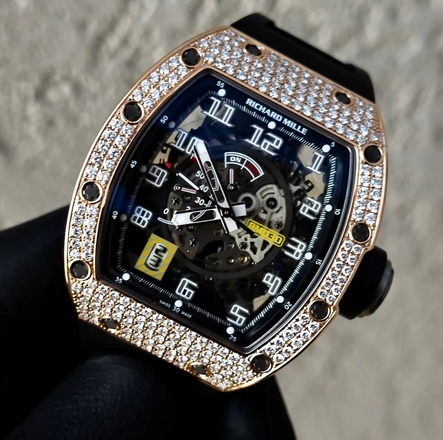 Richard Mille RM 030 Rose Gold Full Set Diamonds