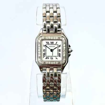  Cartier Panthère 23mm Quartz Steel 0.32TCW DIAMOND Watch </h1> 