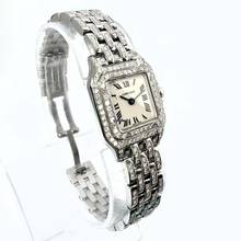 Thumbnail von Cartier Panthère 23mm Quartz Steel 3.28TCW DIAMOND Watch </h1>