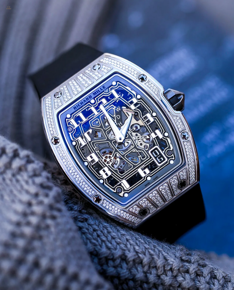 Richard Mille RM 67-01 Titanium Med Set Diamonds Extra Flat