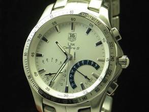 Thumbnail von TAG Heuer Link Quarz Calibre S Edelstahl Chronograph Herrenuhr / Ref Cjf7111 </h1>