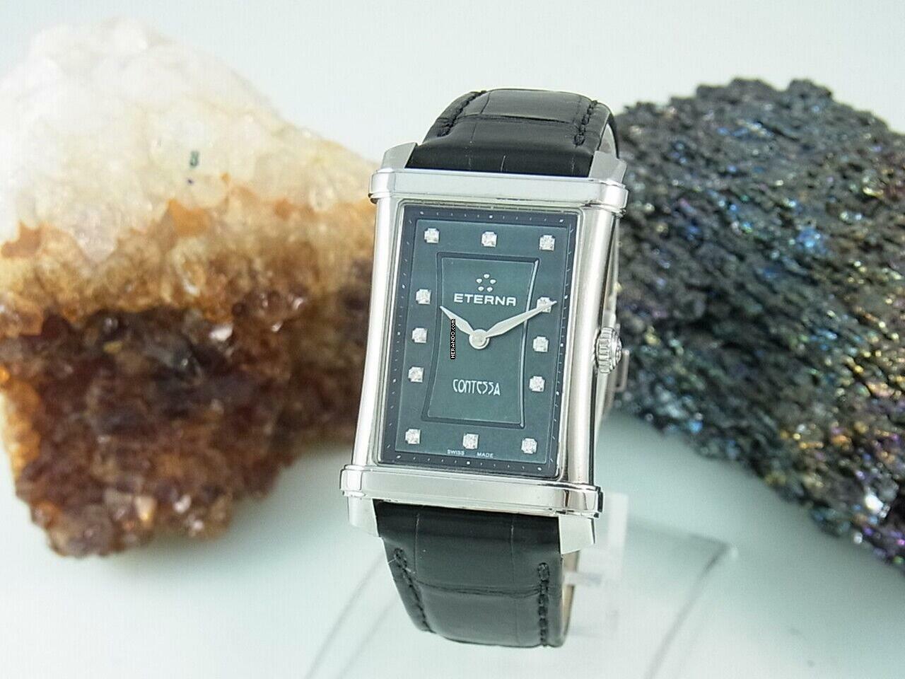 Eterna Contessa Diamanten Perlmutt Zifferblatt Faltschliesse 2410.41 - 241.776 </h1>