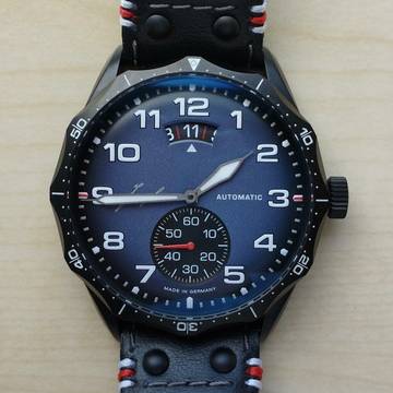  Junghans Meister Pilot Automatic Navy Blue FULL SET 