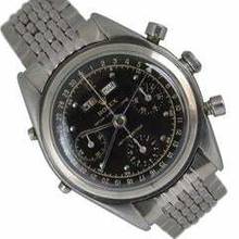 Thumbnail von Rolex Chronograph Dato Compax 4767 Jean-Claude Killy chronograph black dial very rare 1947's