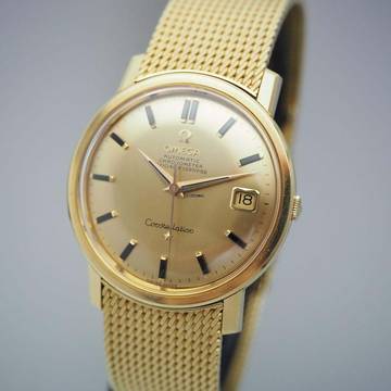  Omega Constellation Vintage Automatik 168.010/11 Gold 18K/750 Omega Box TOP 