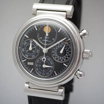  IWC Da Vinci Perpetual Calendar 3750 Ewiger Kalender Perpetual Calendar Stahl Box+Papiere Full Set Box und Papiere 
