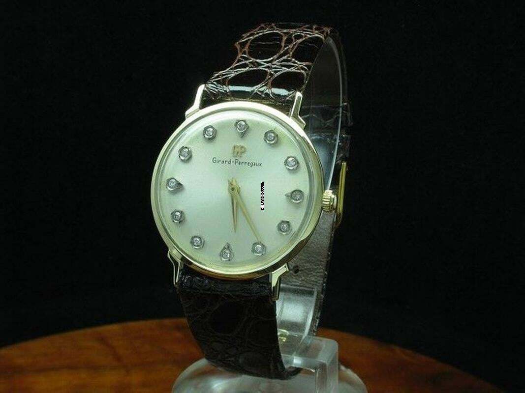 Girard Perregaux 14kt 585 Gold Handaufzug Herrenuhr Mit Diamant Besatz Ref B1977 </h1>
