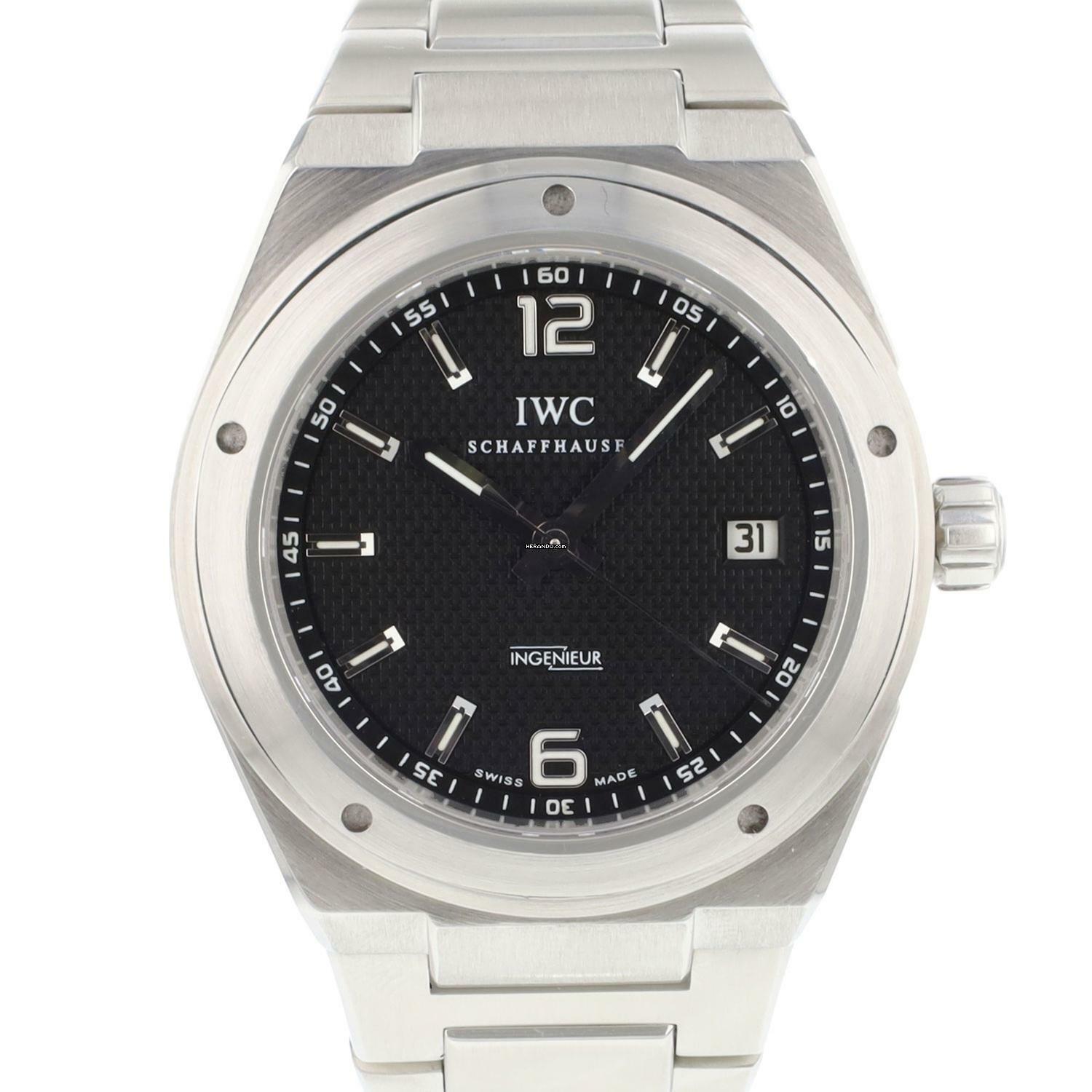 IWC Ingenieur Automatic Steel Black Dial </h1>