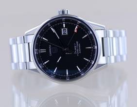 Thumbnail von TAG Heuer Carrera Calibre 7 Date Twin-Time Automatic black Dial Klassiker 41mm Cal 7 </h1>
