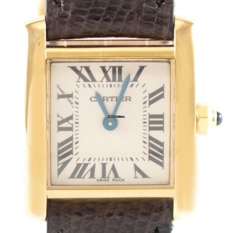 Cartier Tank Française gebraucht Lady Gold Ref. 2385 Revision </h1>
