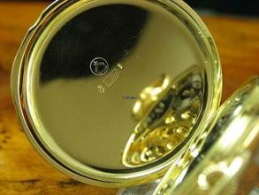 Thumbnail von IWC Open Face 14kt 585 Gold Taschenuhr / Durchmesser 48,5 Mm </h1>