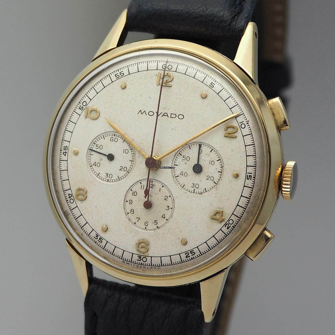 Movado 95 Chronograph Vintage Ref.: 49036 Gold 14k/585 Cal.95 </h1>