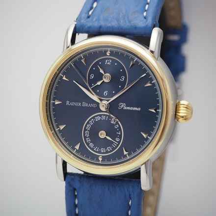  Rainer Brand Panama GMT Automatic Stahl/Gold 18k Serviced </h1> 