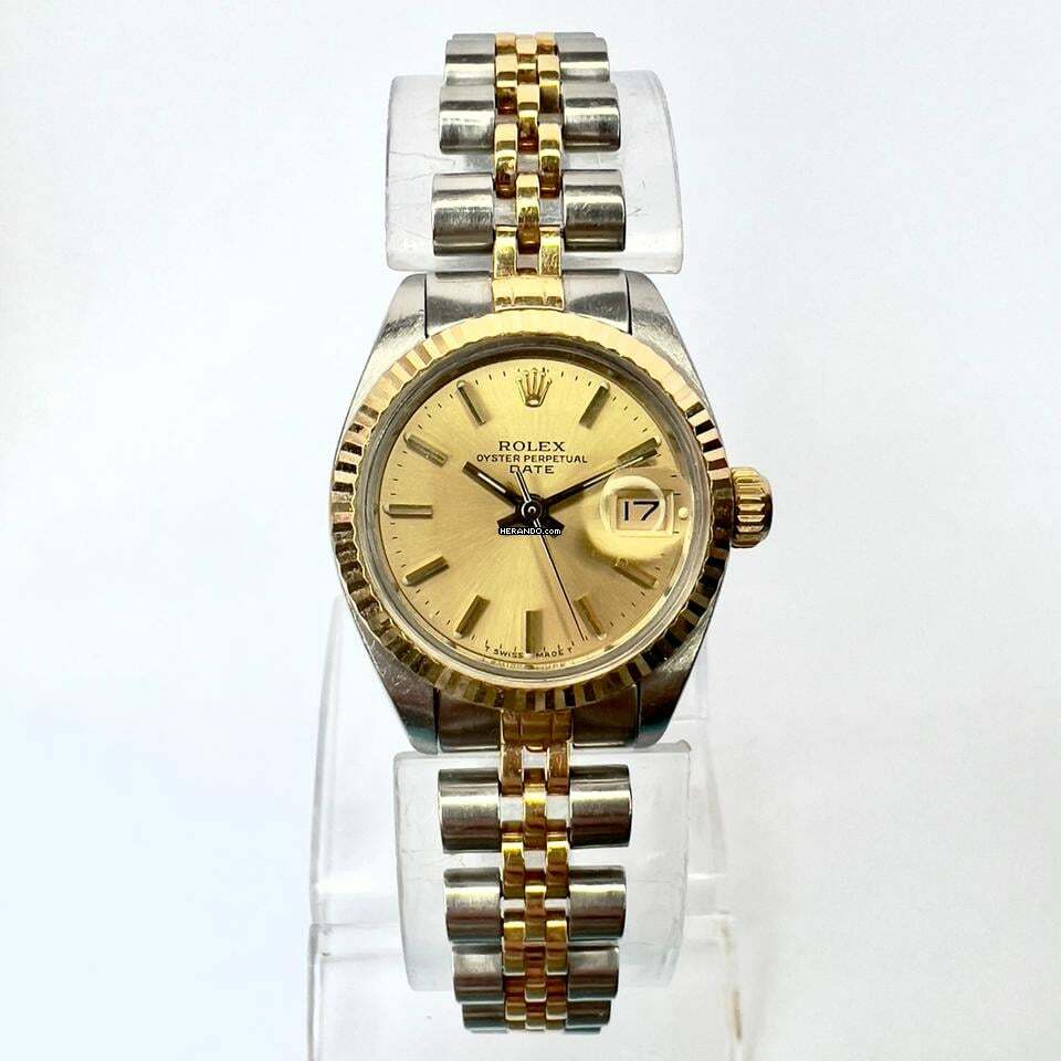 Rolex Oyster Perpetual Date Automatic 26mm 2 Tone Watch </h1>