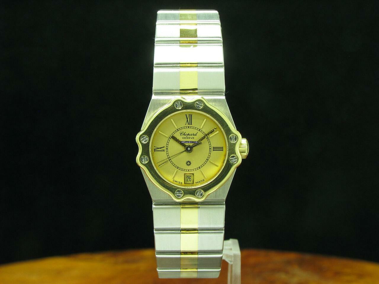 Chopard St. Moritz Stahl/gold Damenuhr Mit Datum / Ref 8024 / Eta 956.112 </h1>