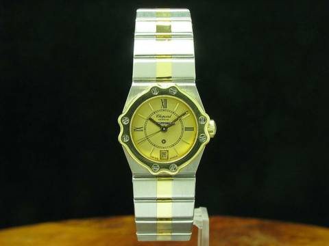  Chopard St. Moritz Stahl/gold Damenuhr Mit Datum / Ref 8024 / Eta 956.112 </h1> 