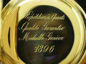 Thumbnail von Nestor Delevaux 14kt 585 Gold Savonette Taschenuhr Viertel-repetition </h1>