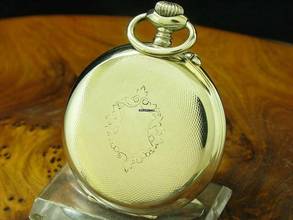 Thumbnail von Neusilber Open Face Taschenuhr / Durchmesser 48,9 Mm </h1>